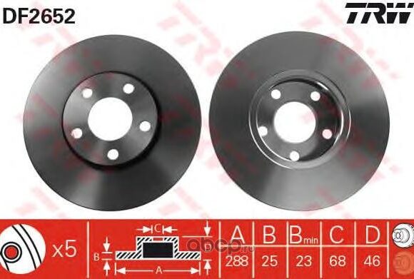 DISQUE DE FREIN AVANT A4