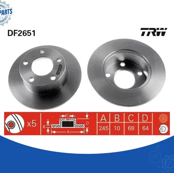 DISQUE DE FREIN AR 5T A4
